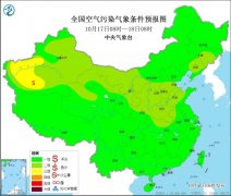 环境气象公报：全国大部大气扩散条件较好