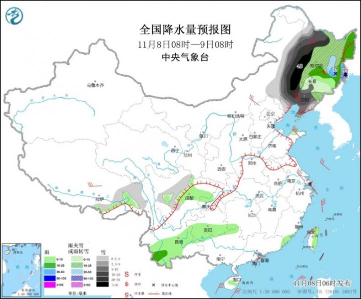 寒潮持续发威！南方气温触底 强降雪中心转至东北