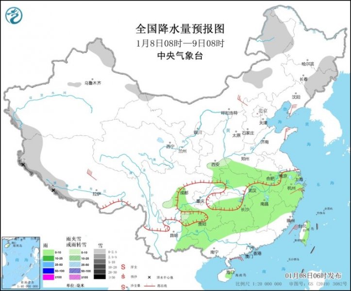 冷空气将影响我国中东部地区