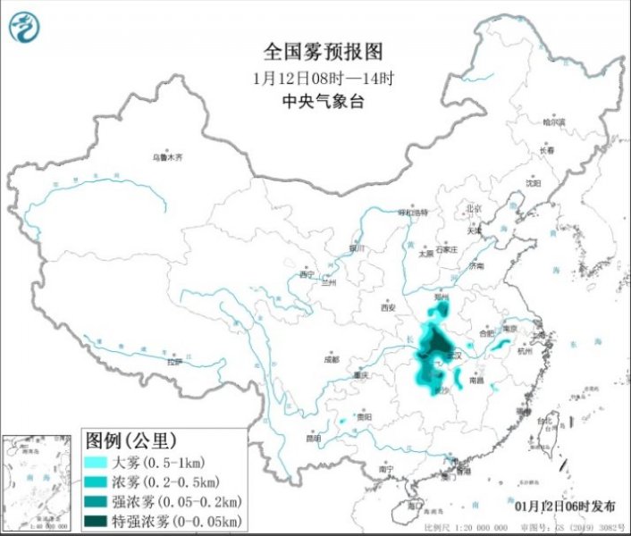 大雾萦绕豫鄂湘等地 西藏东南部局地有暴雪