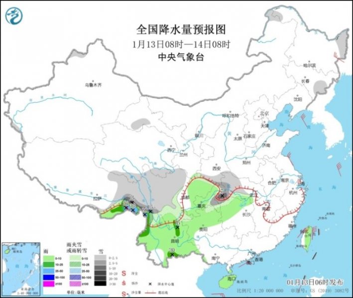 陕西湖北等地雨雪来袭 河南安徽等地现霾天 