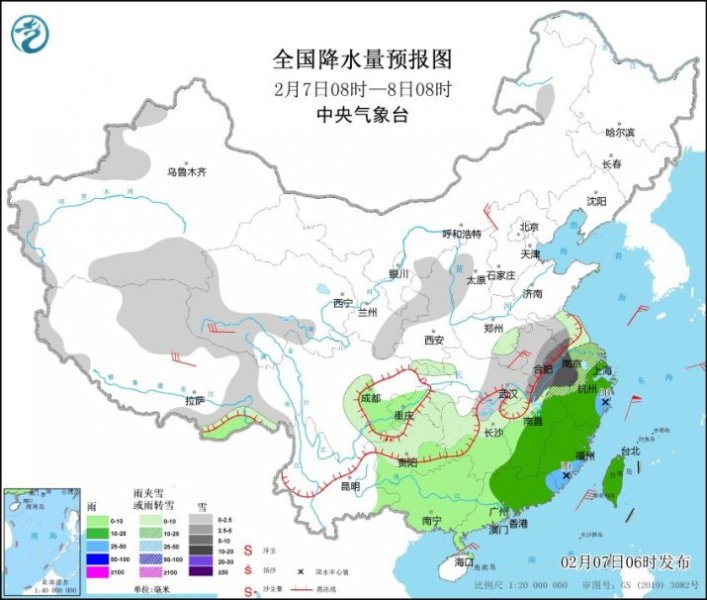 安徽江苏局地有暴雪 未来南方仍多阴雨雪天气