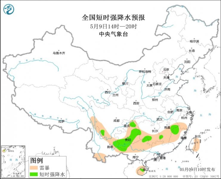 贵州四川广西等地将有强对流天气 