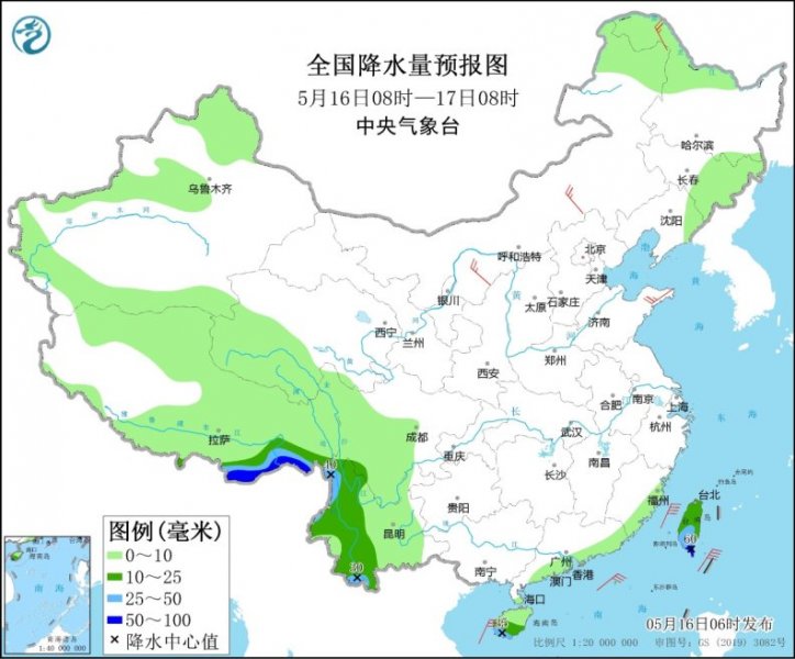 西南地区西藏多降水天气 