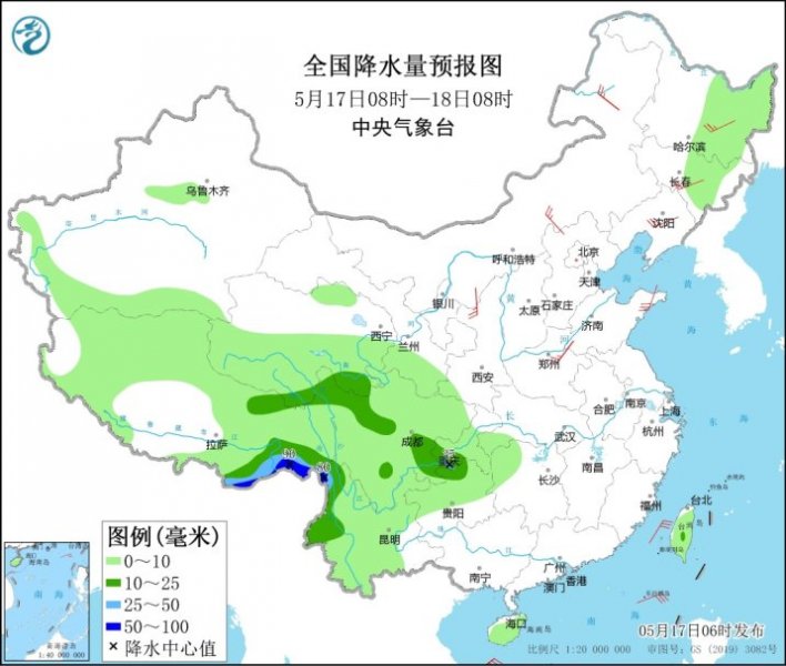 北方晴多雨少气温回升
