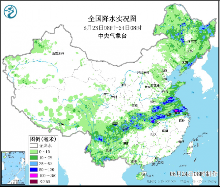 长江中下游地区仍有较强降雨 高温范围再度扩大强度加强