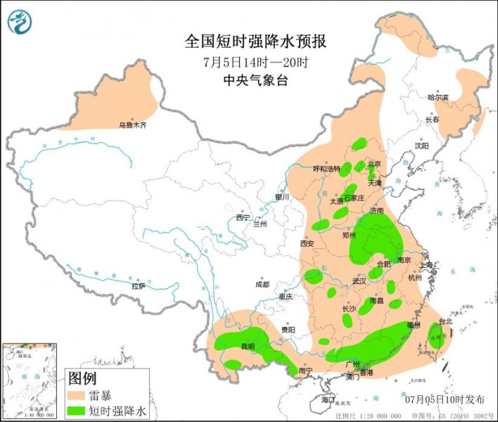 山西河北河南山东安徽广东广西云南等地将有强对流天气