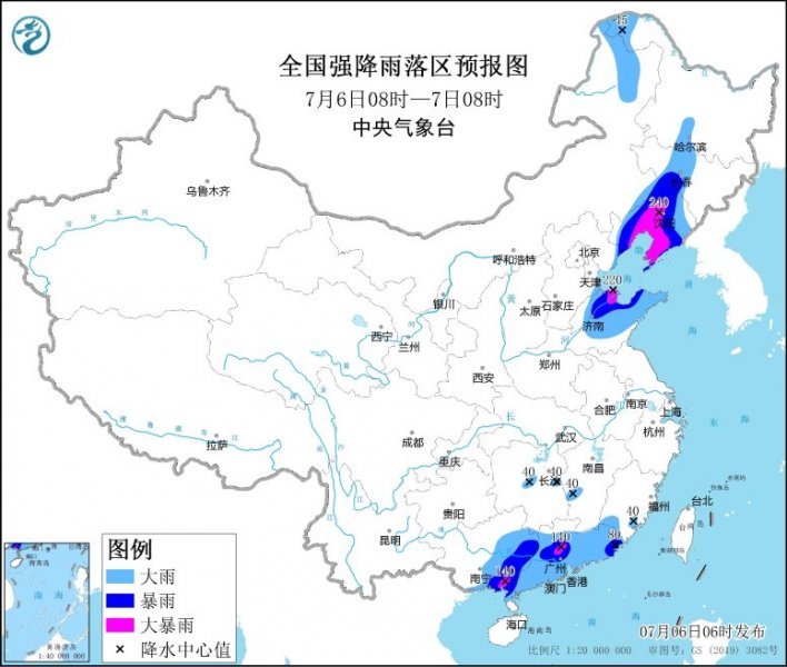 山东辽宁广西等地有强降水