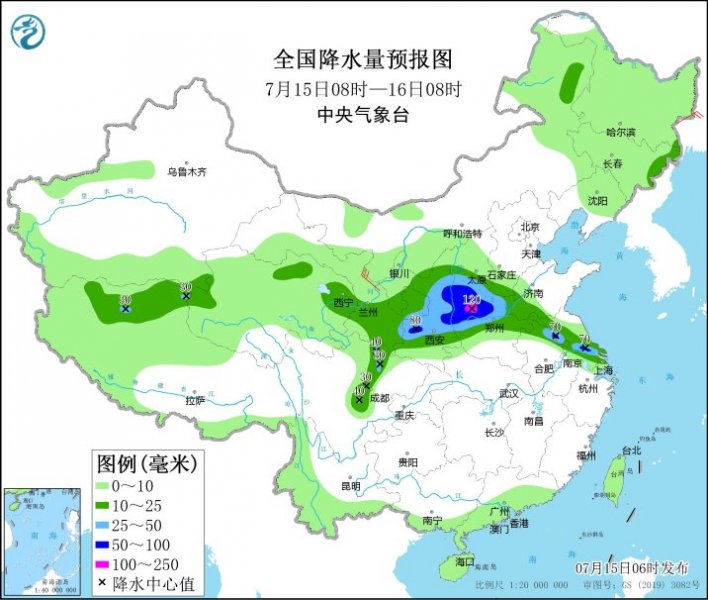 陕西山西河南山东等地有较强降雨 今明两天南方高温持续