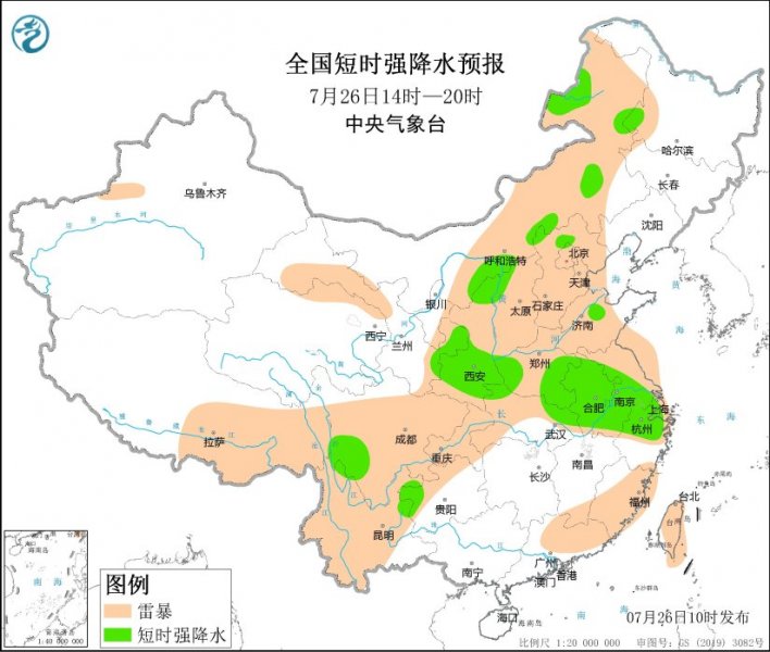 安徽江苏陕西四川等地将有强对流天气