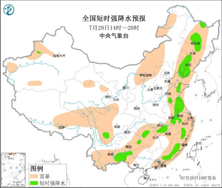 辽宁山东江苏安徽等地将有强对流天气