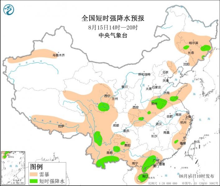 山东河南安徽江苏云南等地将有强对流天气