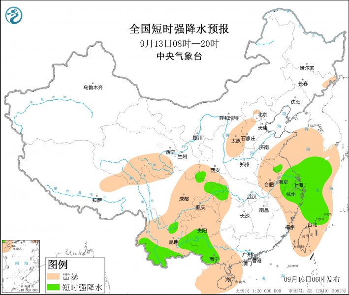 四川云南广西江苏上海浙江等地将有强对流天气