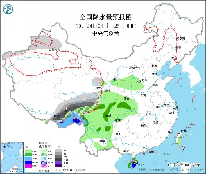 青藏高原东部及海南等地降水较强 又将有冷空气影响北方