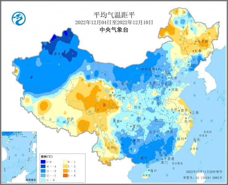 未来十天全国大部气温持续偏低 设施农业和畜牧业注意防寒保温
