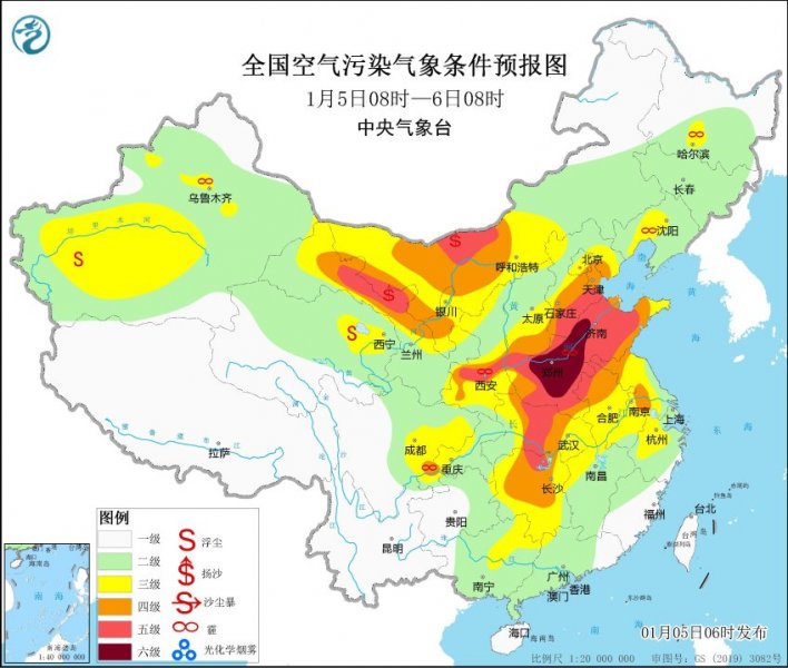冷空气到来霾减弱沙尘起 新疆北部及东北有降雪