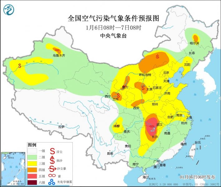 大气扩散条件改善霾将减弱消散 南方大部气温偏高