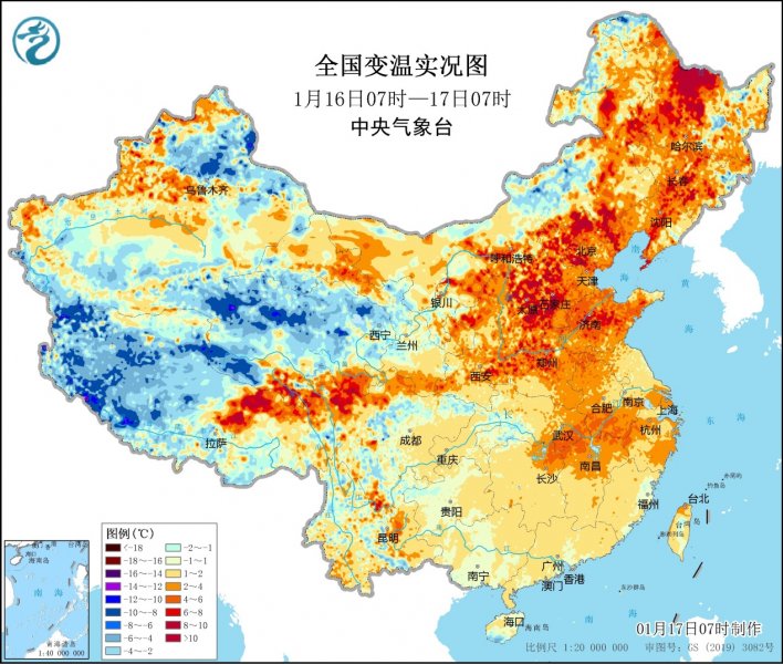 未来三天全国大部地区天气晴好 19日北方地区冷空气来袭