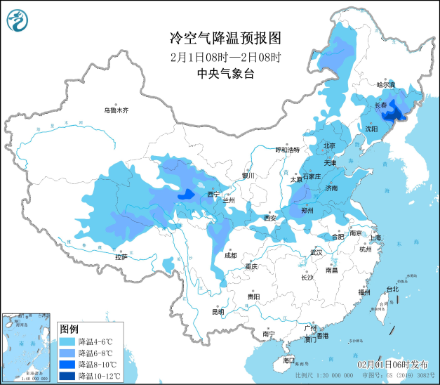 冷空气影响持续北方多地风力大 2月上旬南方阴雨连绵