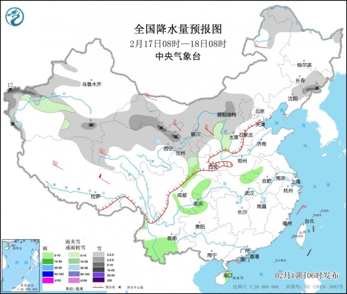 弱冷空气影响中东部 西北华北等地再迎降雪天气