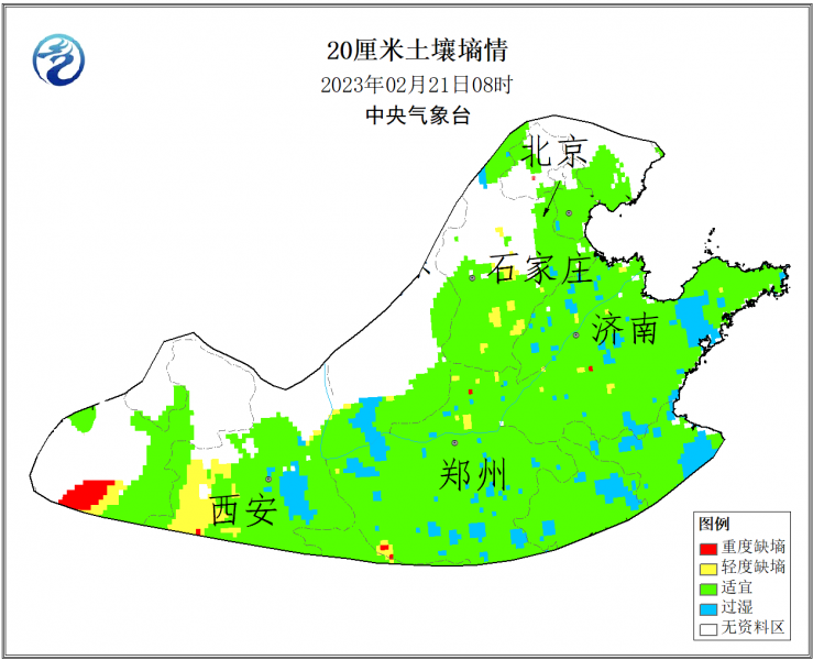 2月下旬气象条件利于北方冬小麦适时返青