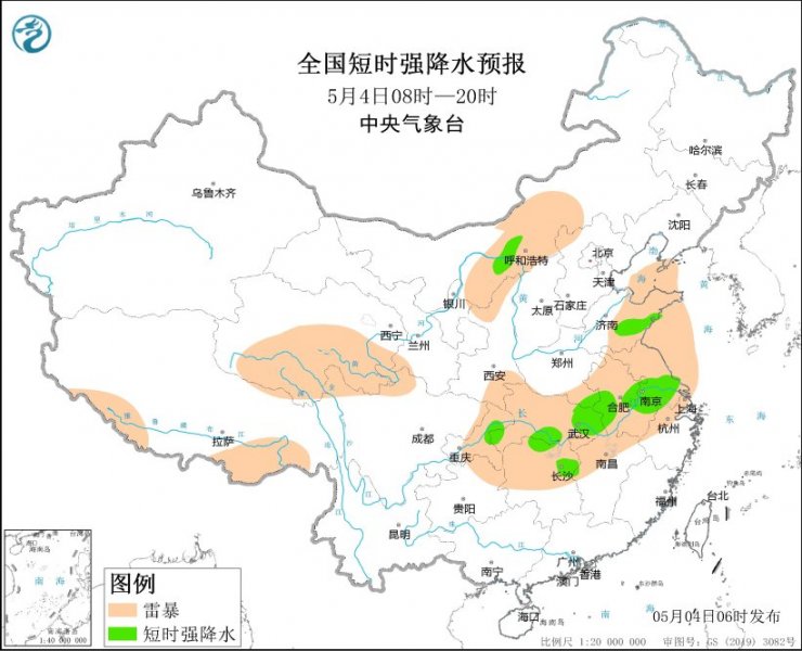 湖北湖南江西等地将有强对流天气