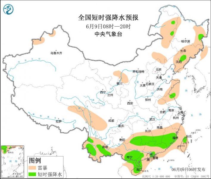 广西广东福建江苏等地将有强对流天气