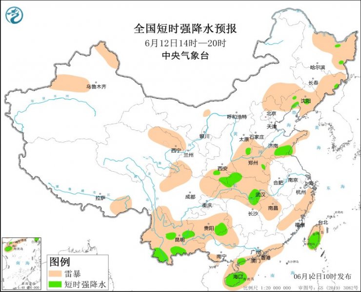 湖北河南云南广西等地将有强对流天气