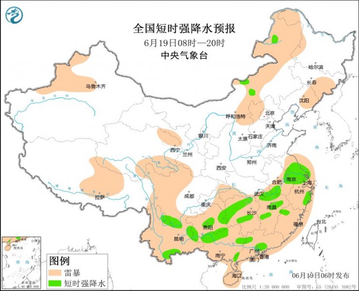贵州广西湖南江西江苏等地将有强对流天气
