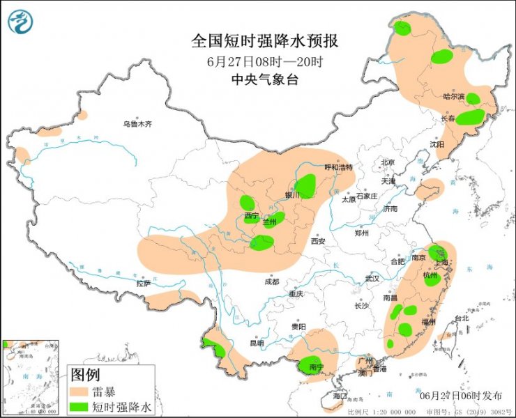 甘肃陕西山西四川等地将有强对流天气