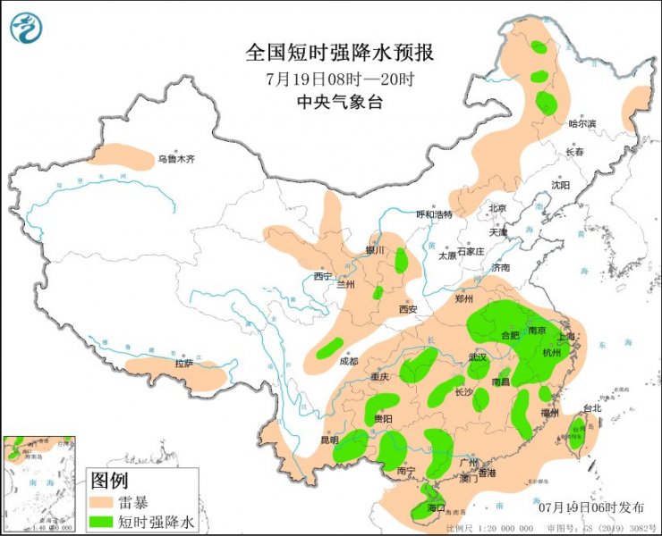 安徽江苏浙江湖南等地将有强对流天气
