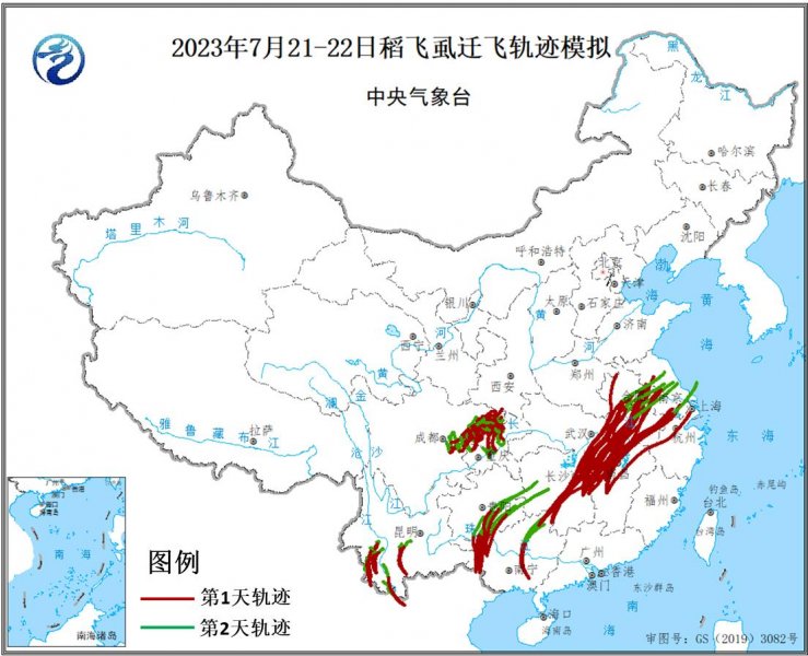 未来十天江淮江汉和西南地区水稻“两迁”害虫迁入气象风险高  需加强监测和