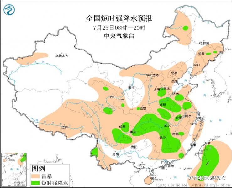 四川重庆湖北河南等地将有强对流天气