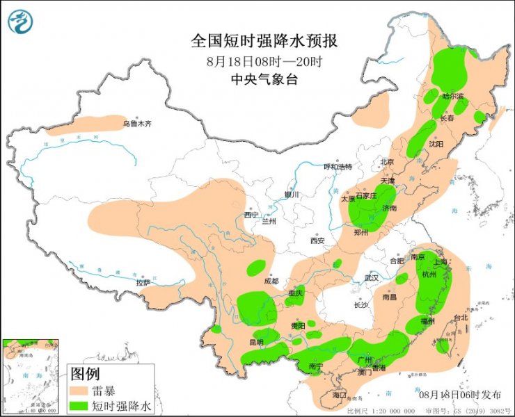 黑龙江吉林浙江福建广东等地将有强对流天气
