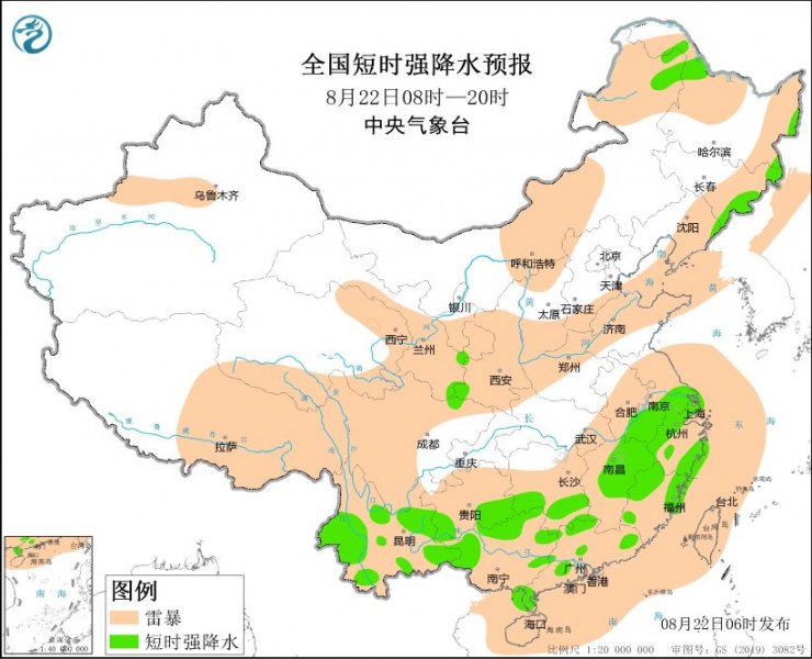 江苏江西浙江云南等地将有强对流天气