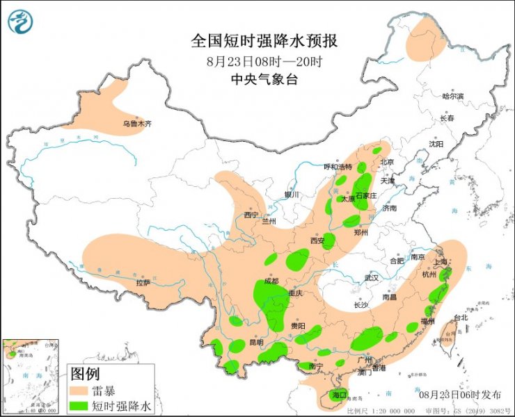 山西河北河南四川广西等地将有强对流天气