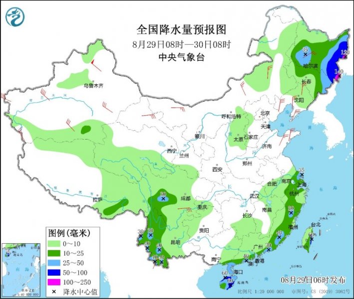 今日黑龙江吉林有强降雨 “苏拉”趋向粤中沿海