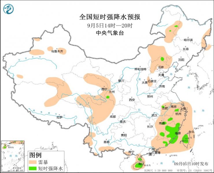 福建广东内蒙古等地将有强对流天气