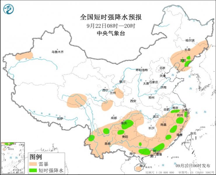辽宁浙江福建贵州重庆等地将有强对流天气