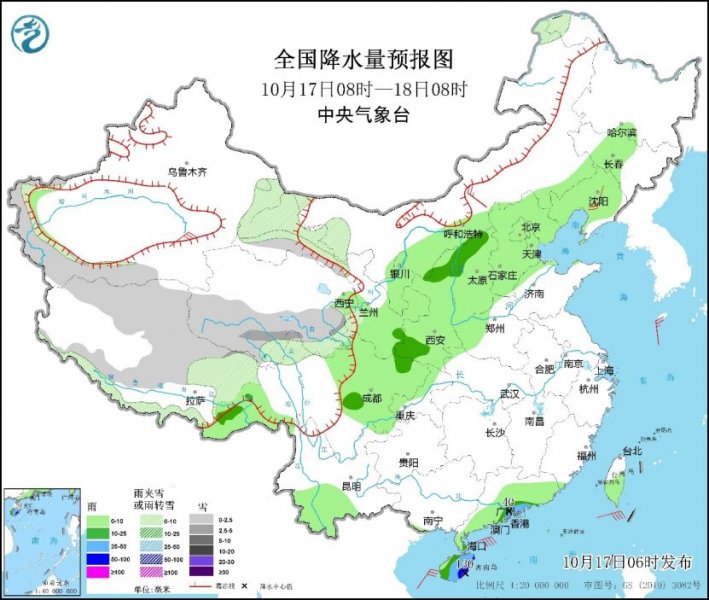热带扰动叨扰华南地区  中东部大风降温降水天气来袭