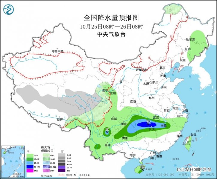 湖南江西雨势较强 北方有小幅降温