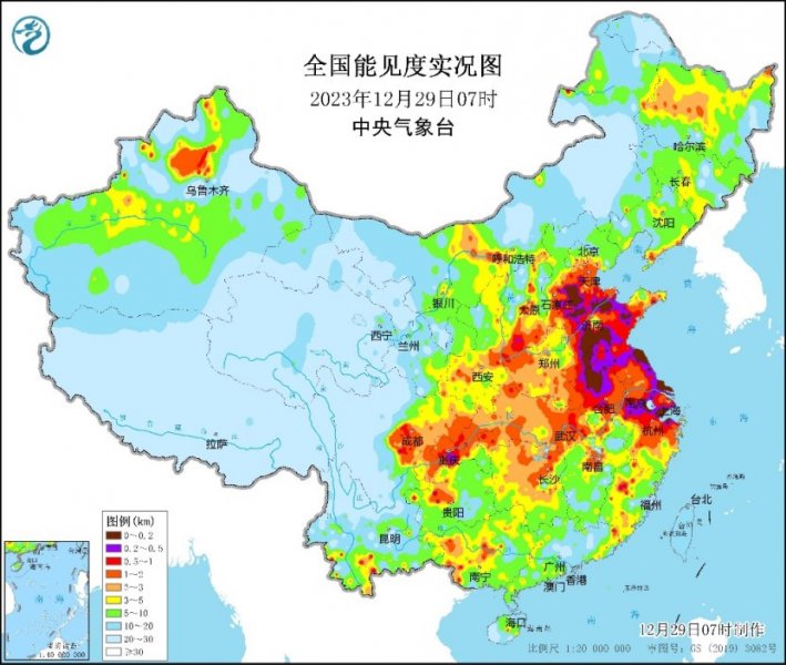 雾和霾天气进入影响最重时段 30日傍晚起减弱