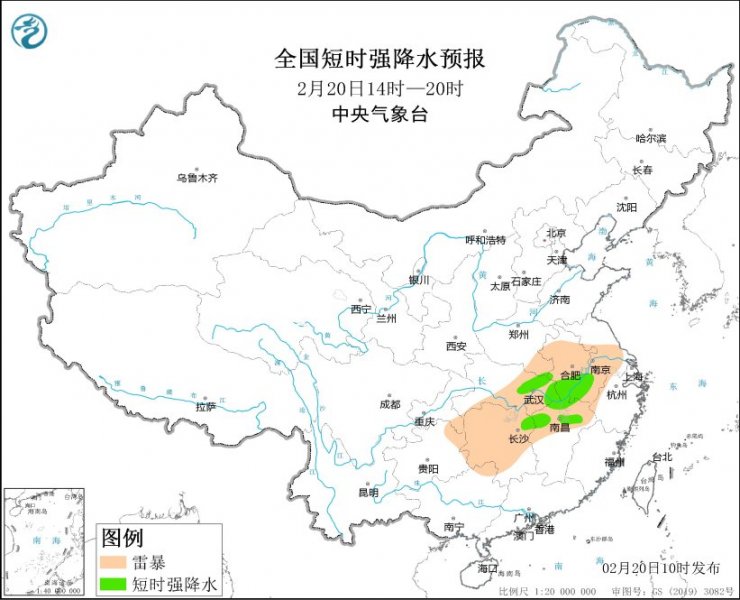湖北安徽湖南江西等地将有强对流天气