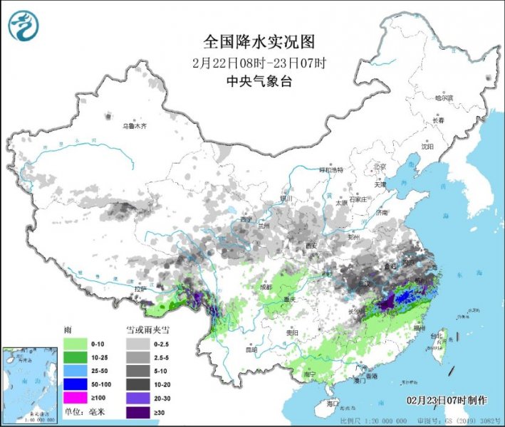 中东部大部地区气温低迷  湖南湖北贵州等地仍有冻雨天气