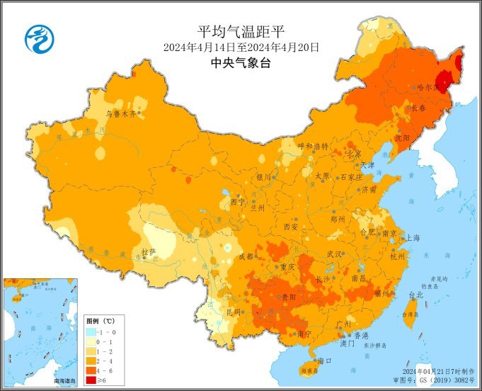 本周北方大部农区水热适宜 江南华南多降雨不利在地作物生长