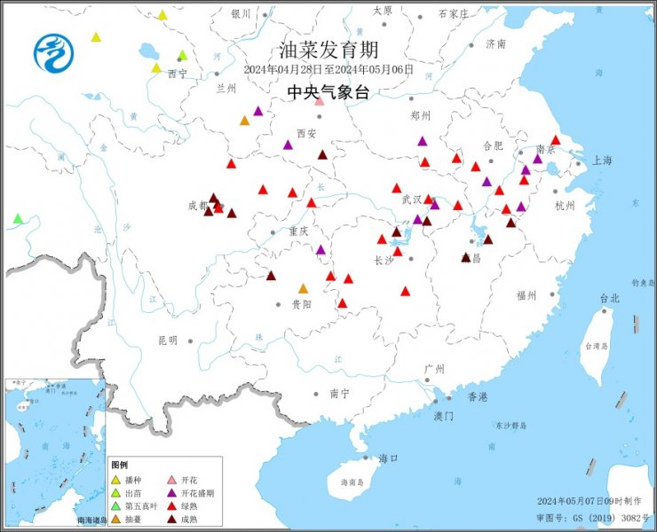 7-9日长江中下游大部将持续晴好天气 需抓紧抢收成熟油菜