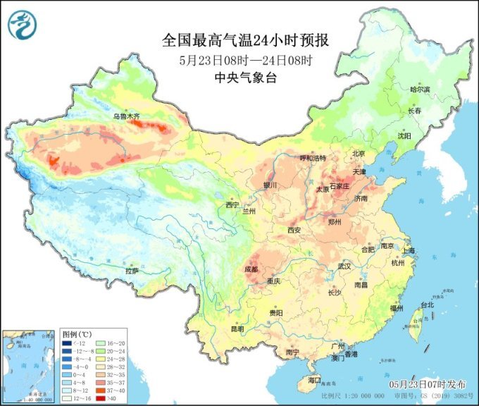 今日北方多地气温或突破35℃ 未来三天全国雨水逐渐增多