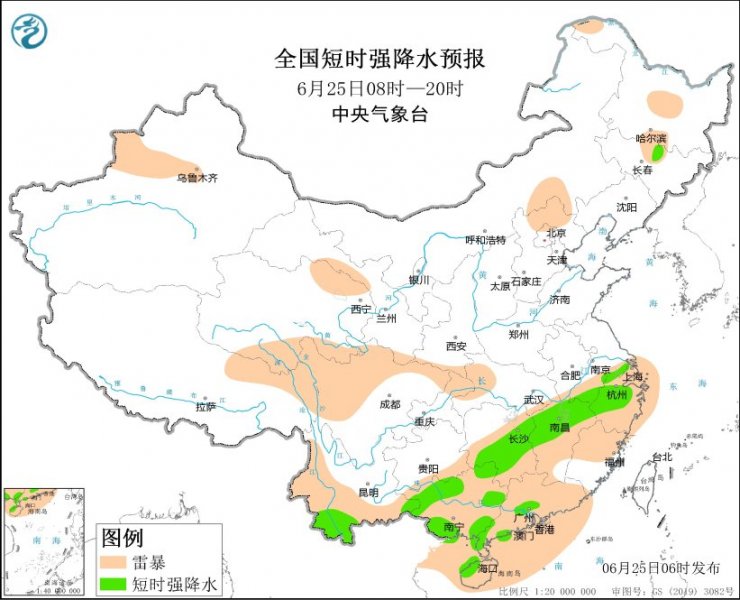 湖南江西浙江云南广西等地将有强对流天气