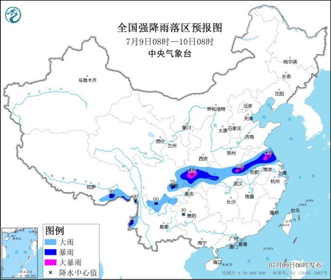 强降雨高温持续发力 四川盆地至淮河流域警惕暴雨次生灾害