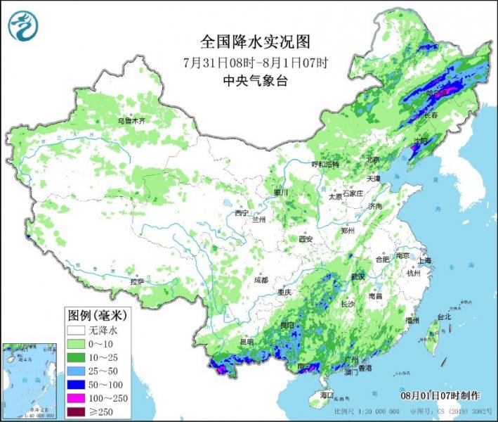 东北地区降雨仍将持续 南方高温将加强扩大